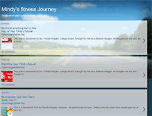Tablet Screenshot of mindysfitnessjourney.com